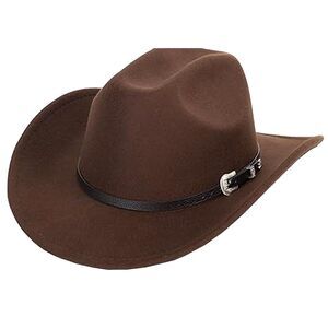 9955 Vintage Western Cowboy Hat Wide Brim Western Outback Cowgirl Hat For Men